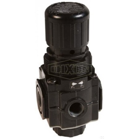 Dixon Norgren by Series 1 R72 Manifold Relieving Sub-Compact Regulator, 83 SCFM Flow Rate, 5 to 150 psi Pr R72M-2R